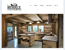 Tablet Screenshot of herrlecustomcarpentry.com